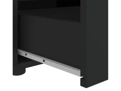 Mueble de TV VISNES negro 100x40x38 cm madera de ingeniería