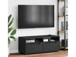 Mueble de TV VISNES negro 100x40x38 cm madera de ingeniería