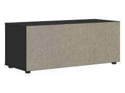 Mueble de TV VISNES negro 100x40x38 cm madera de ingeniería