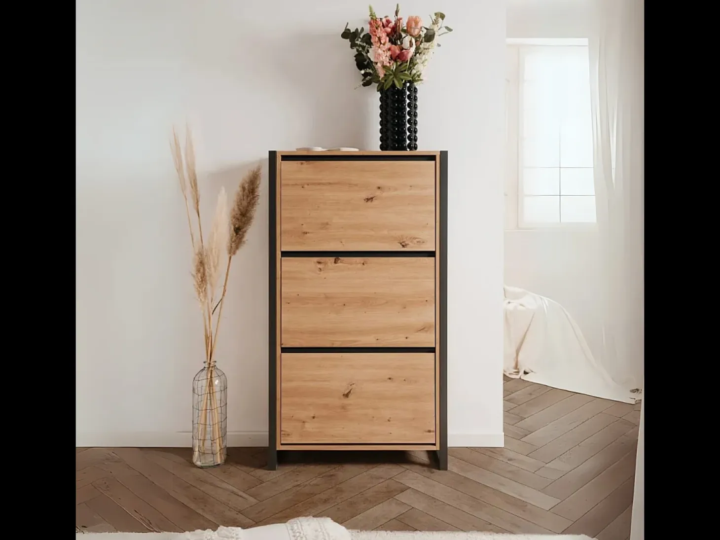Mueble de zapatos con 3 abatibles L70 cm - DENVER