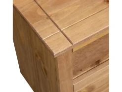 Mueble esquinero de TV madera de pino estilo Panamá 93x49x49 cm
