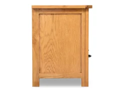 Mueble para el televisor de madera maciza de roble 90x35x48 cm