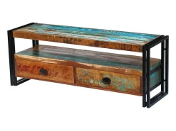 Mueble para la TV de madera maciza reciclada