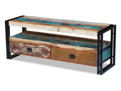 Mueble para la TV de madera maciza reciclada