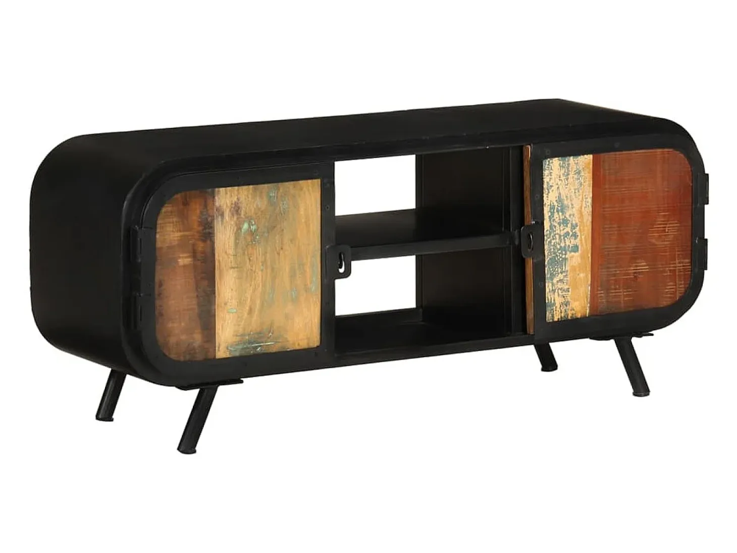 Mueble para la TV madera maciza reciclada 110x30x45 cm