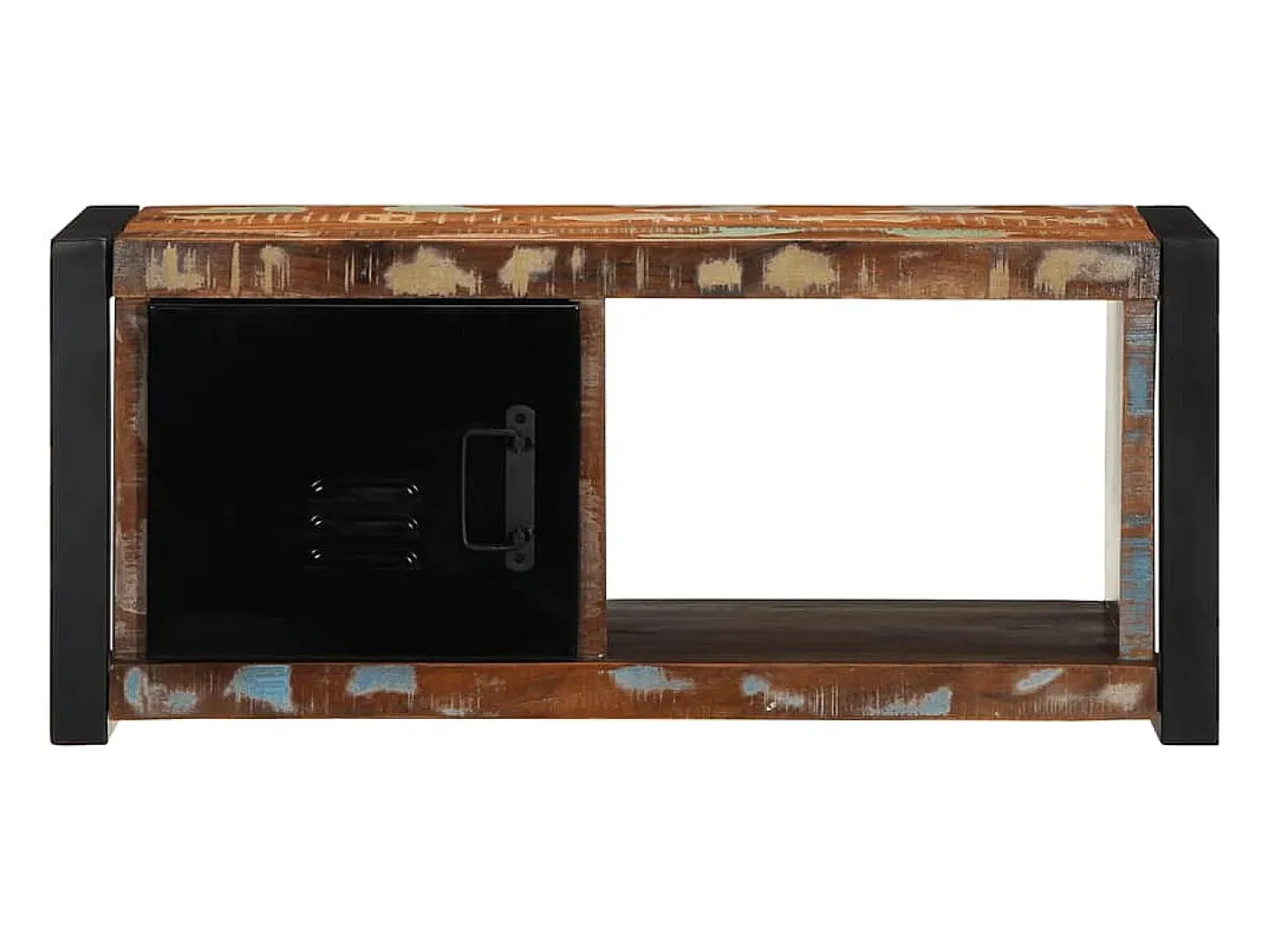 Mueble para la TV 80x30x35 madera maciza reciclada