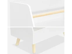 Mueble para niños, 2 compartimentos blanco