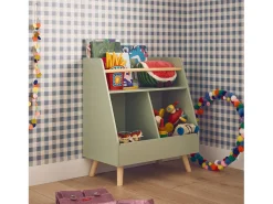 Mueble para niños, 2 compartimentos verde
