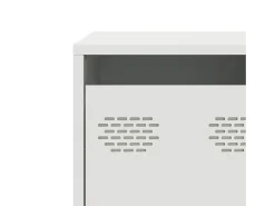 Mueble para TV acero laminado en frío blanco 101,5x39x43,5 cm