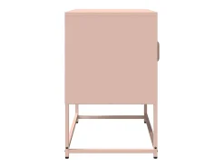 Mueble para TV acero laminado en frío rosa 68x39x60,5 cm