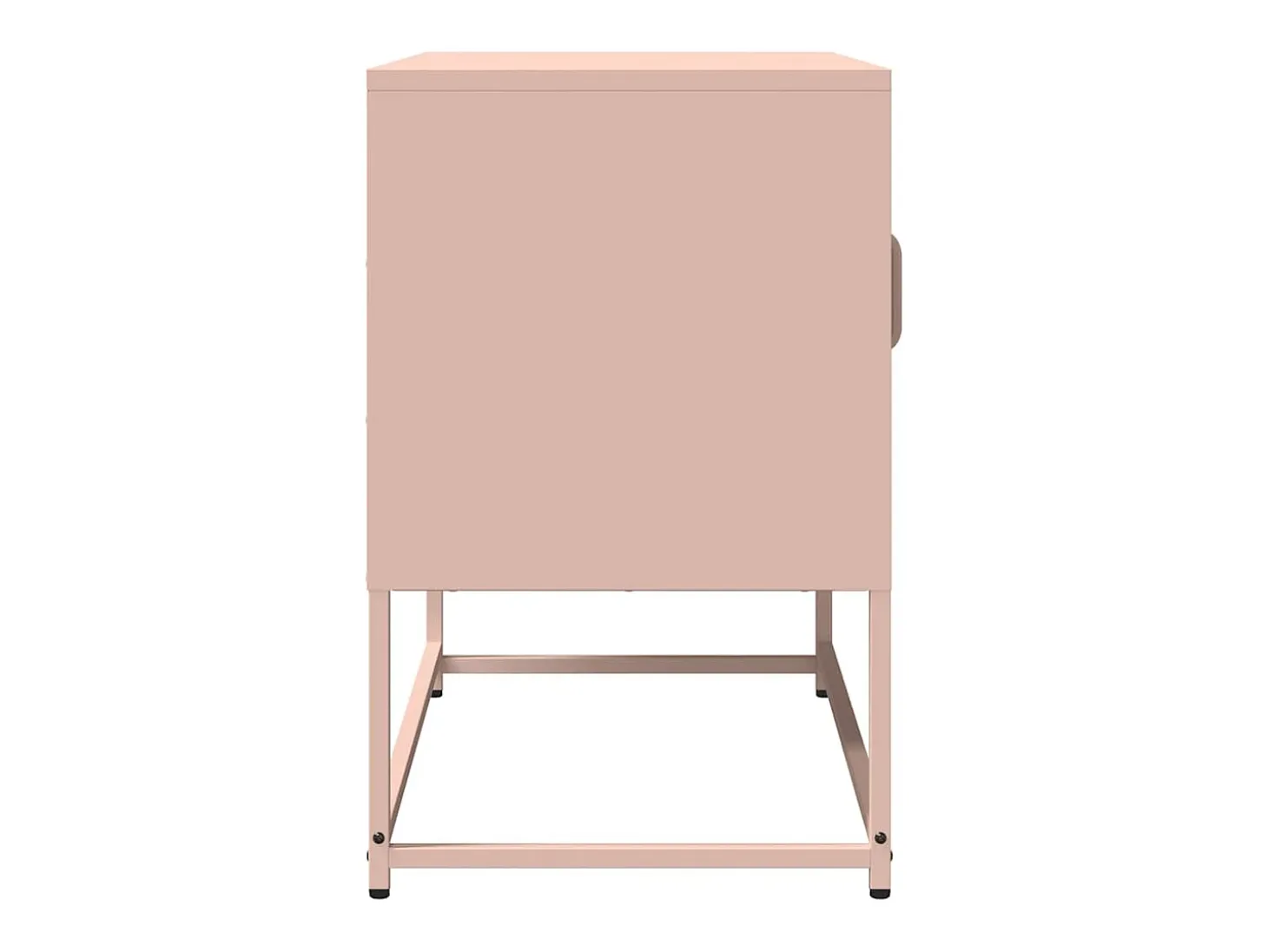 Mueble para TV acero laminado en frío rosa 68x39x60,5 cm