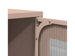 Mueble para TV acero laminado en frío rosa 68x39x60,5 cm