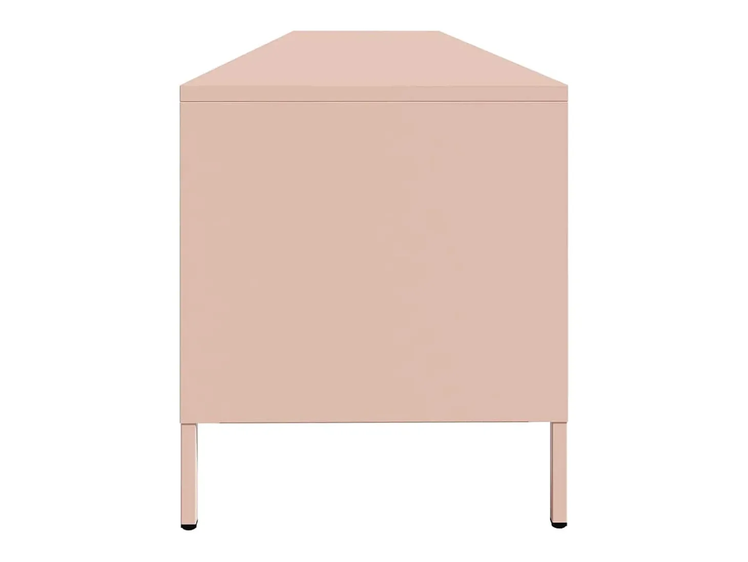 Mueble para TV acero laminado en frío rosa 202x39x43,5 cm