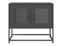 Mueble para TV acero laminado en frío antracita 68x39x60,5 cm