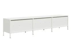 Mueble para TV acero laminado en frío blanco 202x39x43,5 cm