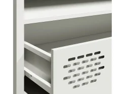 Mueble para TV acero laminado en frío blanco 202x39x43,5 cm