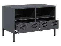 Mueble para TV acero laminado en frío antracita 68x39x43,5 cm