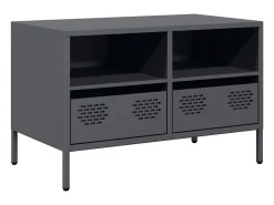 Mueble para TV acero laminado en frío antracita 68x39x43,5 cm