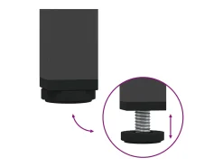 Mueble para TV acero laminado en frío negro 68x50x43,5 cm