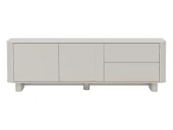 Mueble para TV con 2 puertas y 2 cajones - Beige - DIGARA