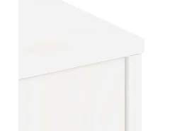 Mueble para TV con cajón ODDA blanco 79x24x40 cm madera pino