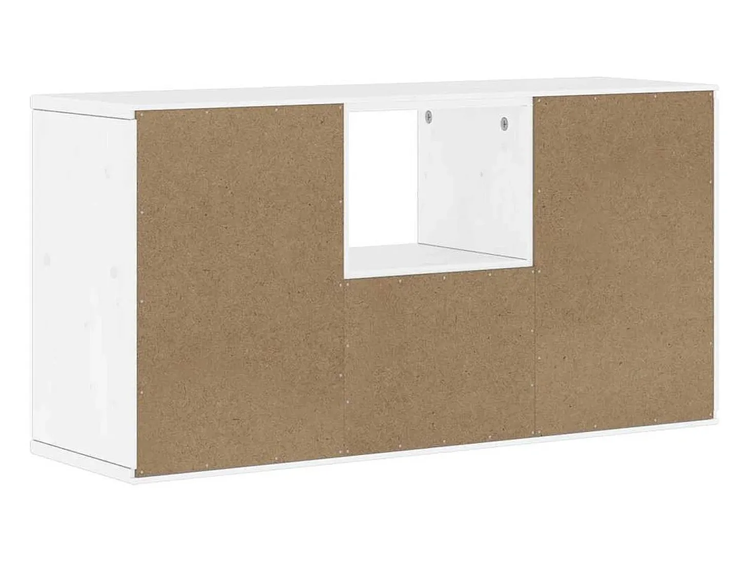 Mueble para TV con cajón ODDA blanco 79x24x40 cm madera pino