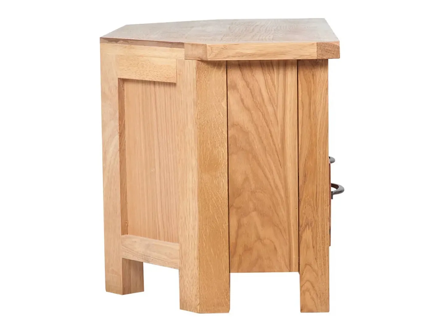 Mueble para TV con cajones madera maciza de roble 88x42x46 cm