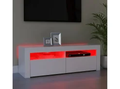 Mueble para TV con luces LED blanco 120x35x40 cm