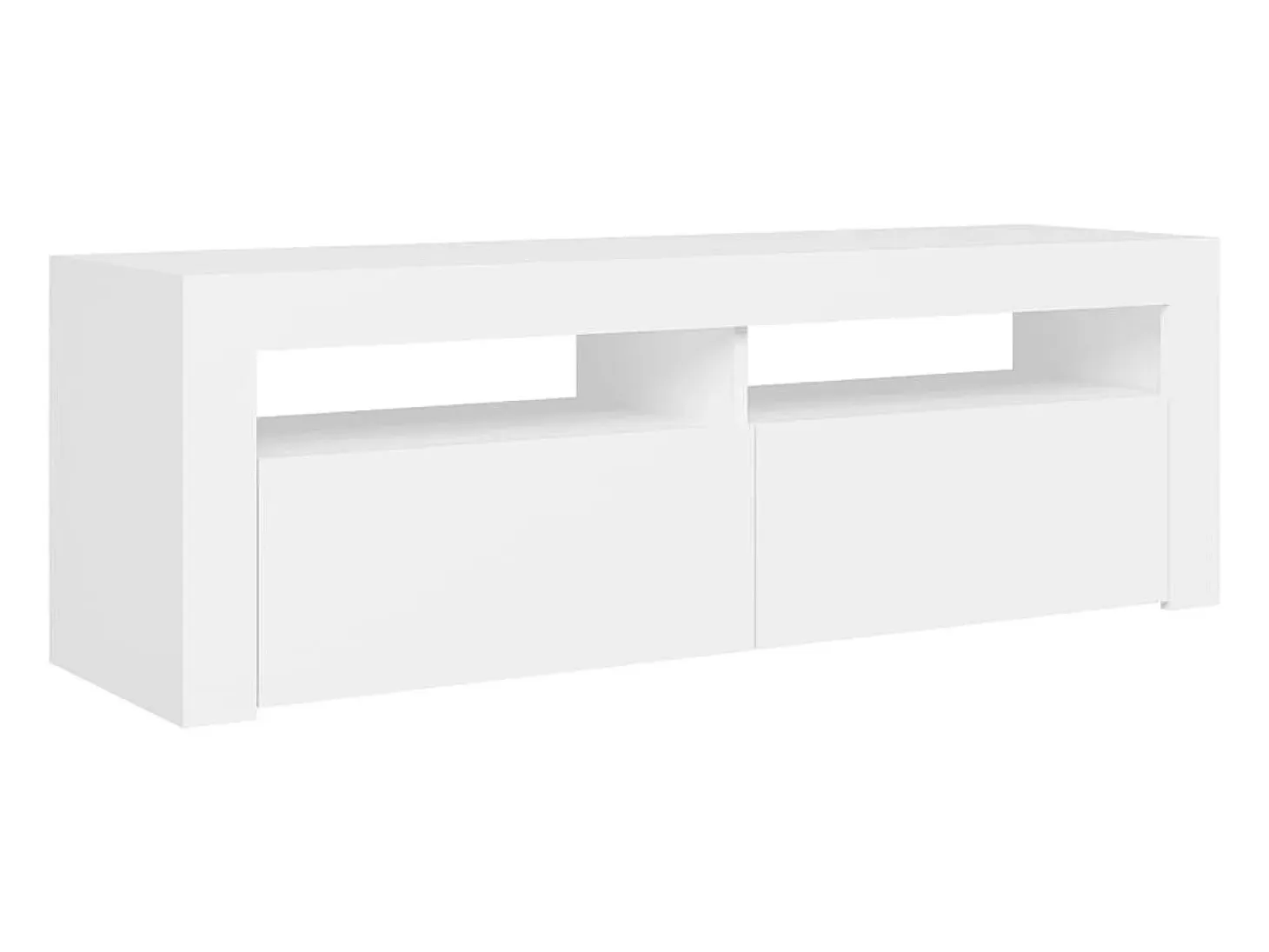 Mueble para TV con luces LED blanco 120x35x40 cm