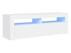 Mueble para TV con luces LED blanco 120x35x40 cm