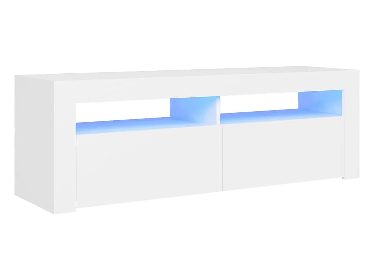 Mueble para TV con luces LED blanco 120x35x40 cm
