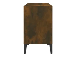 Mueble para TV con patas de metal roble ahumado 69,5x30x50 cm