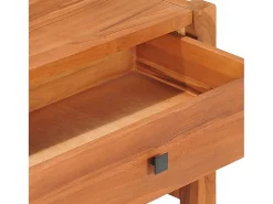 Mueble para TV de madera reciclada de teca 140x40x45 cm