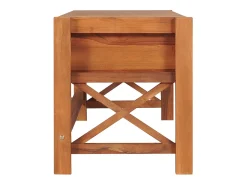 Mueble para TV de madera reciclada de teca 140x40x45 cm