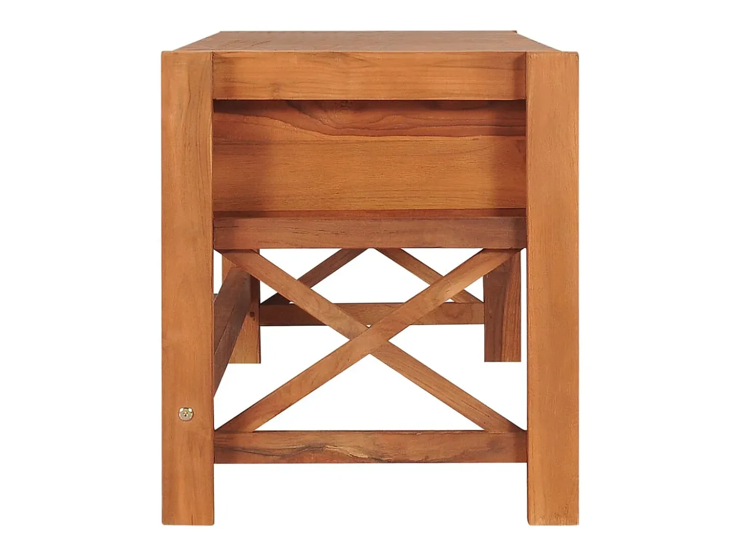 Mueble para TV de madera reciclada de teca 140x40x45 cm