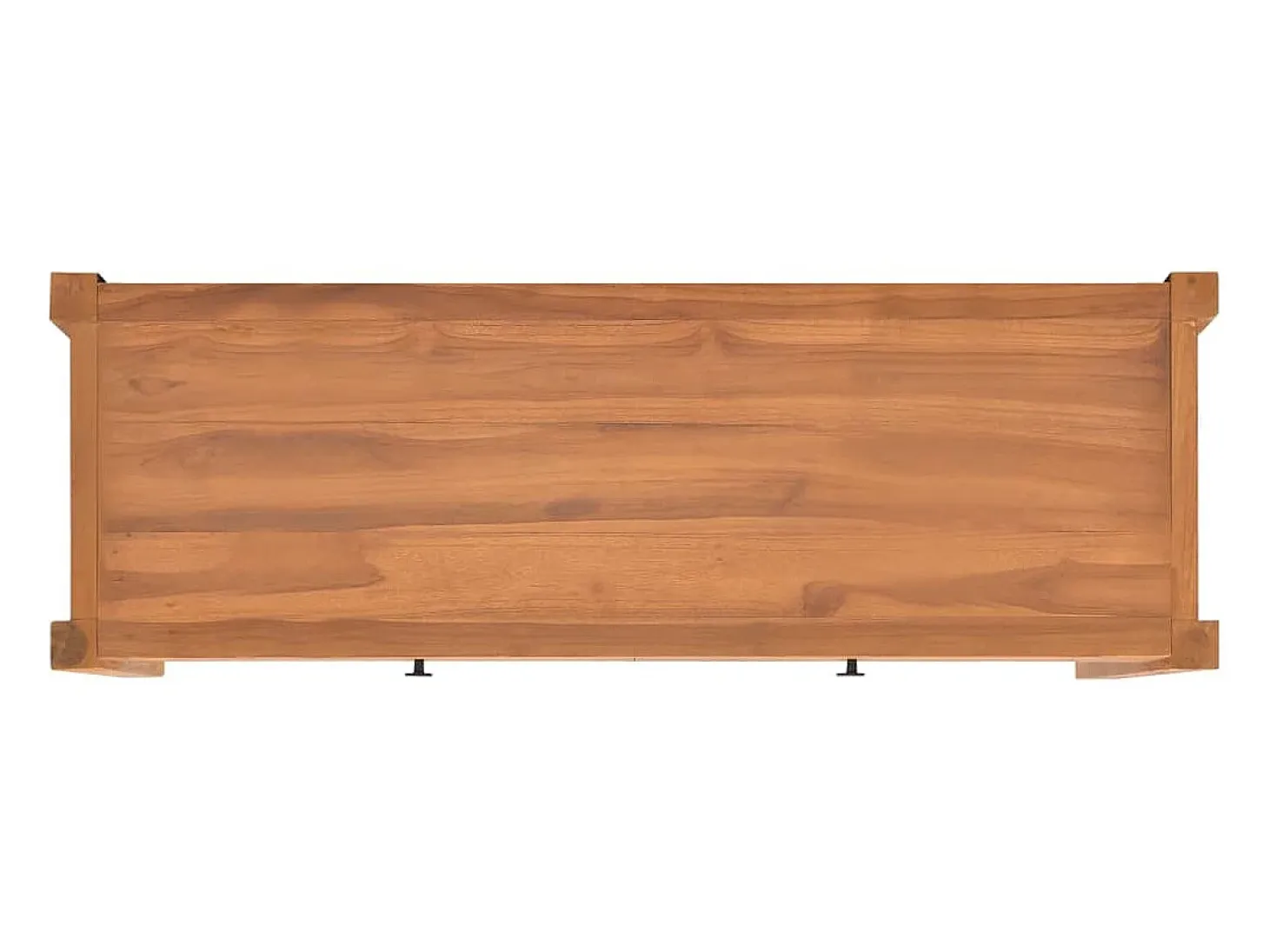 Mueble para TV de madera reciclada de teca 140x40x45 cm