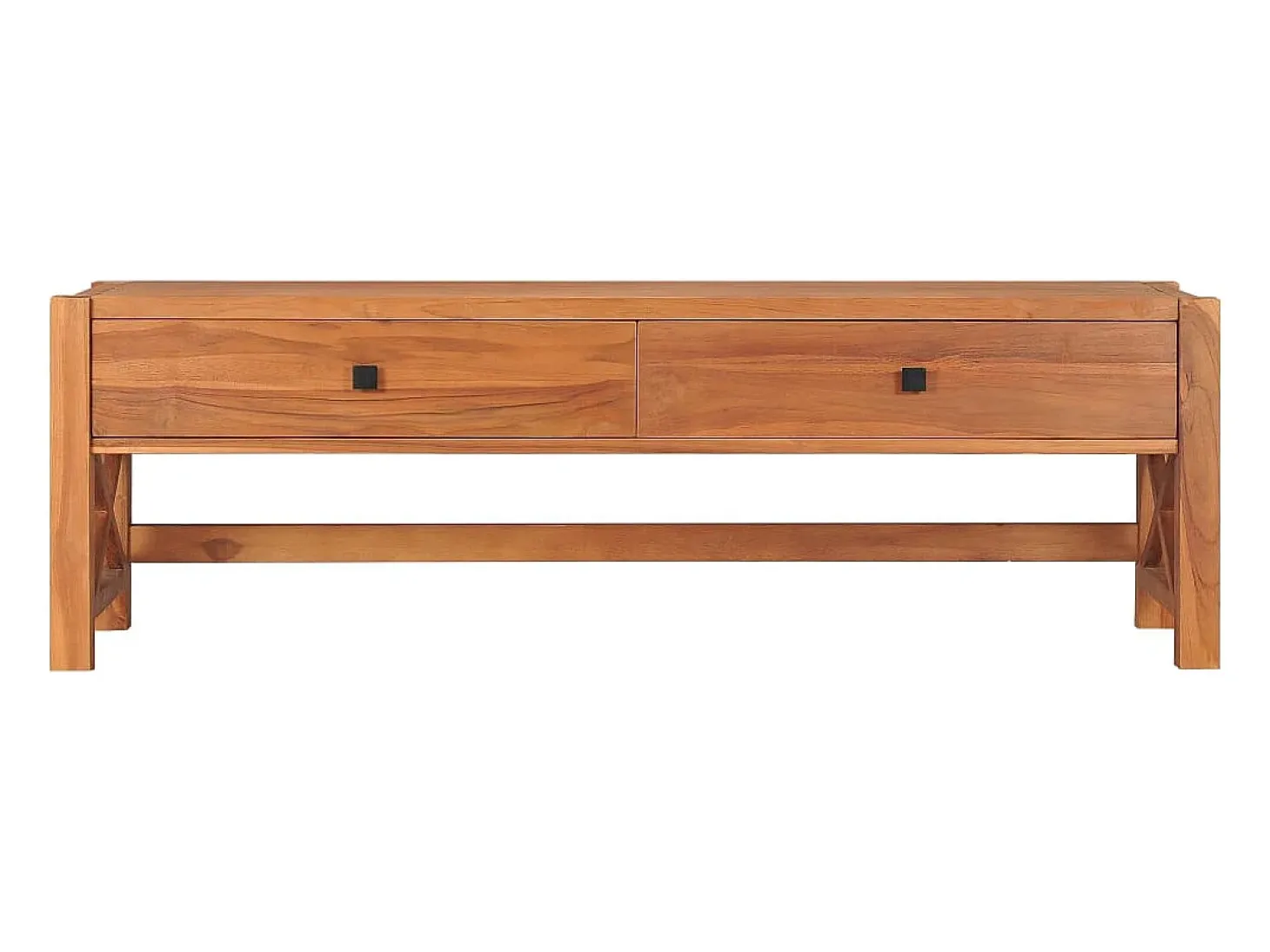 Mueble para TV de madera reciclada de teca 140x40x45 cm