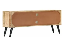 Mueble para TV de madera maciza de mango 115x30x47 cm