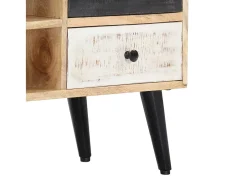Mueble para TV de madera maciza de mango 115x30x47 cm