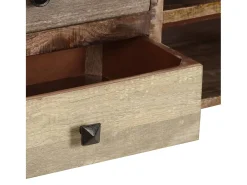 Mueble para TV de madera maciza de mango 118x30x40 cm