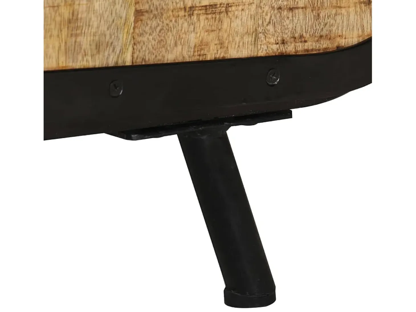 Mueble para TV de madera maciza de mango rugosa 110x30x45 cm