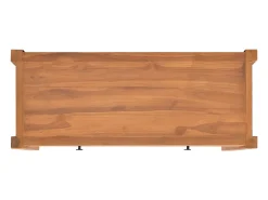 Mueble para TV de madera reciclada de teca 100x40x45 cm