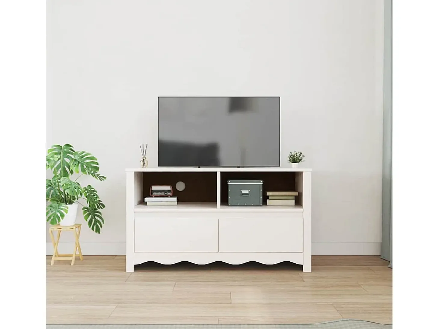 Mueble para TV Drammen 99 x 43 x 55 cm Madera maciza de Pino