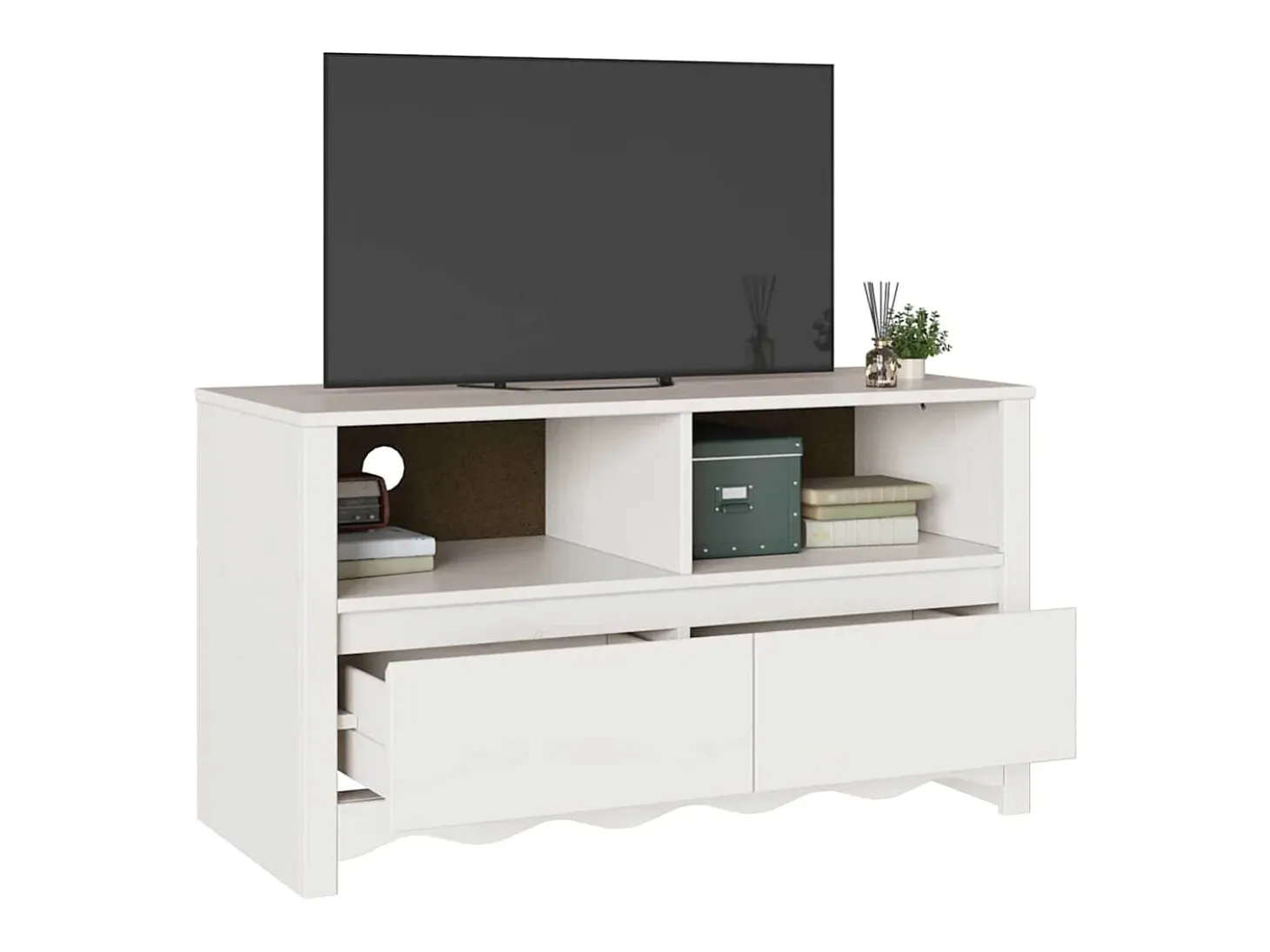 Mueble para TV Drammen 99 x 43 x 55 cm Madera maciza de Pino
