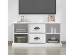 Mueble para TV madera contrachapada blanco 99,5x35,5x48 cm