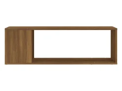 Mueble para TV madera contrachapada roble marrón 100x24x32 cm
