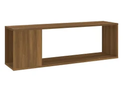 Mueble para TV madera contrachapada roble marrón 100x24x32 cm