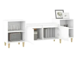 Mueble para TV madera contrachapada blanco 160x35x55 cm ES40739