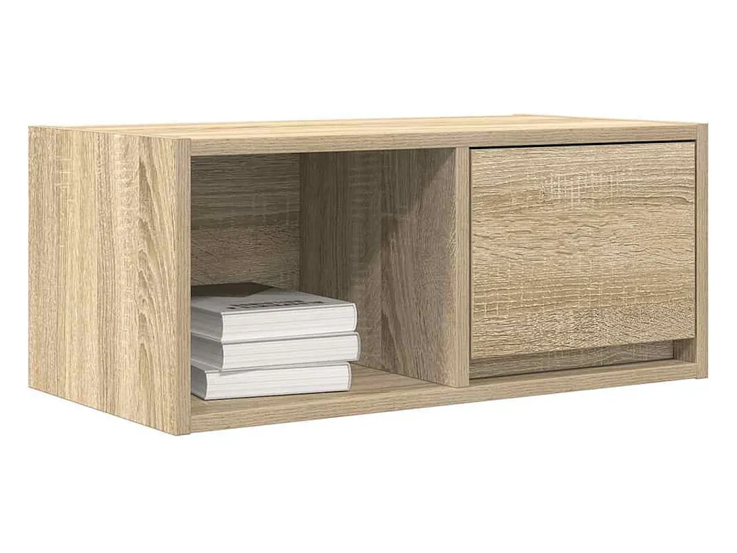 Mueble para TV madera contrachapada roble ahumado 60x31x25,5 cm