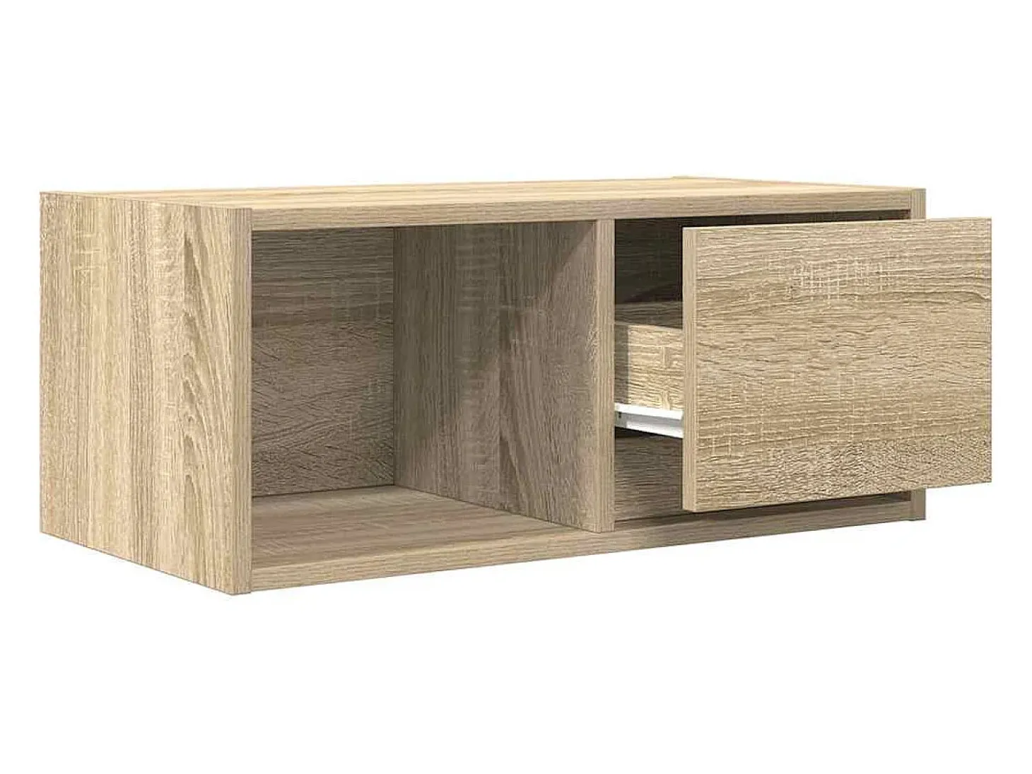 Mueble para TV madera contrachapada roble ahumado 60x31x25,5 cm